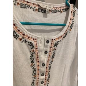 Embroidered Henley